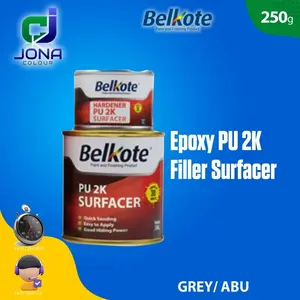 Belkote Epoxy PU 2K Filler Surfacer Cat Dasar Epoksi 1/4 GREY