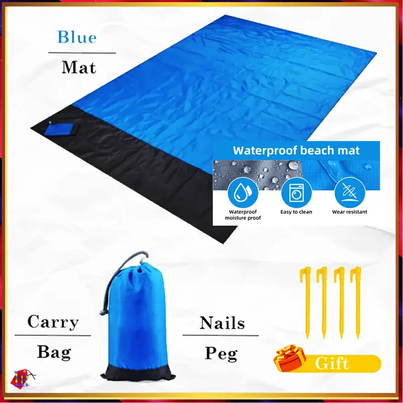 Matras Tikar Piknik Lipat Waterproof 140x200cm Tikar Camping Lipat 0