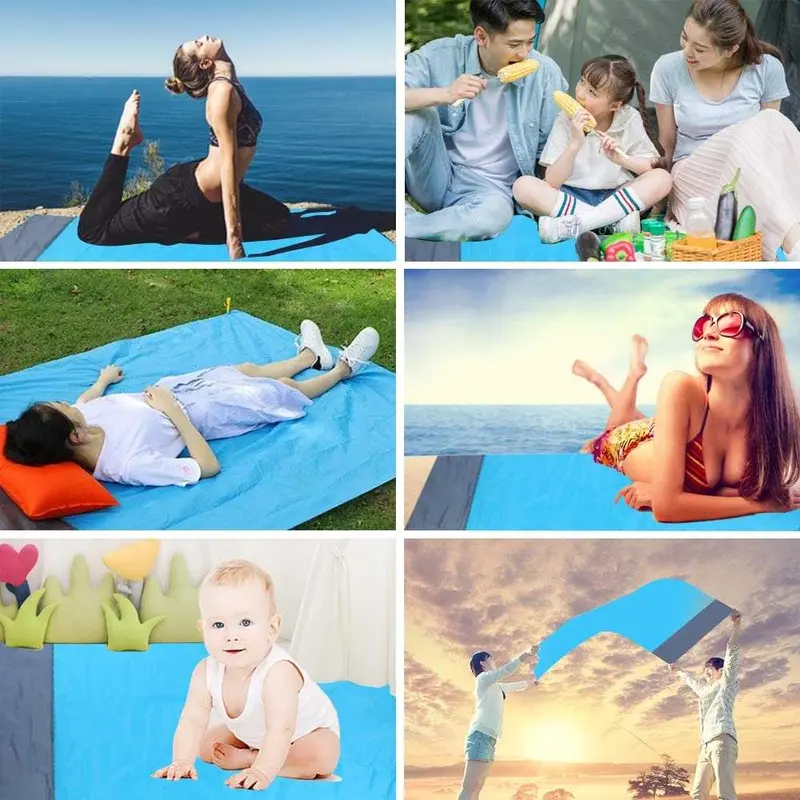 Matras Tikar Piknik Lipat Waterproof 140x200cm Tikar Camping Lipat 4