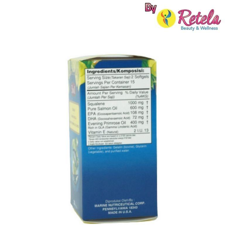 [Garansi] Nature Health Squalene + Omega-3 + Epo 30 Softgels