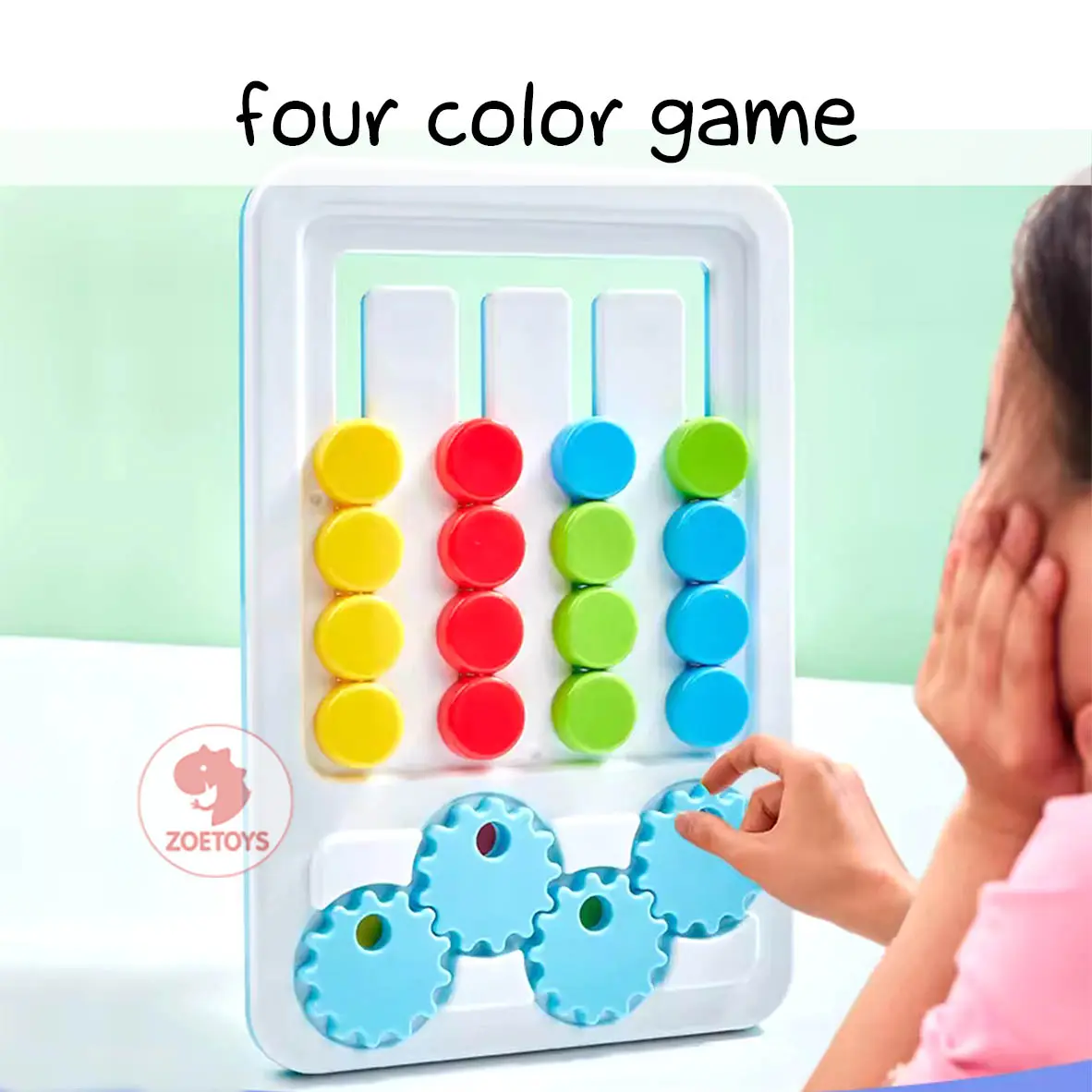 Zoetoys Four Color Game | Puzzle Jingsaw Montessori Colors Logic Game | Mainan Mencocokan Warna Edukasi Anak