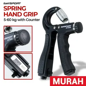 TaffSPORT Spring Hand Grip Finger Power Exercise 5-60 kg with Counter