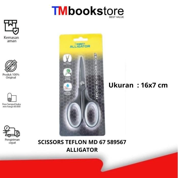 Gambar SCISSORS TEFLON MD 67 589567 ALLIGATOR GUNTING TMBOOKSTORE dari TMbookstore Best Value Kota Depok Tokopedia