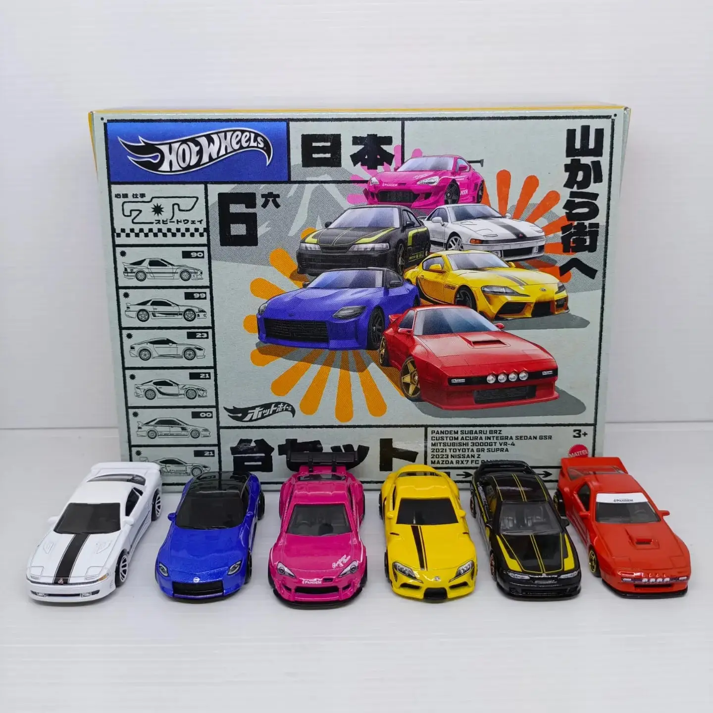 Hotwheels Hot Wheels Multipack Street of Japan 6-Pack Base Metal LOOSE