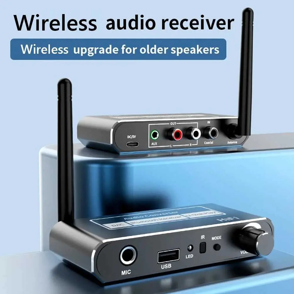 Audio Bluetooth Receiver HiFi Converter Digital to Analog
