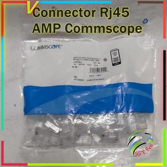 Jual AMP Commscope Connector RJ45 Cat5 RJ-45 Cat5e Original Pn: 6 ...