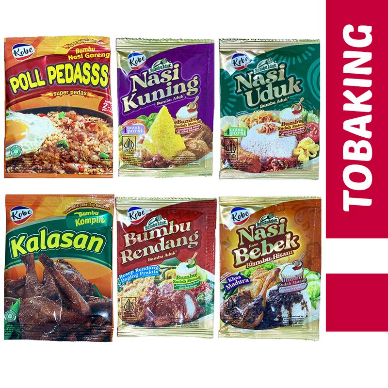 Kobe Bumbu Aduk Nasi Instan Uduk Kuning Rendang Bebek Ayam Kalasan ...