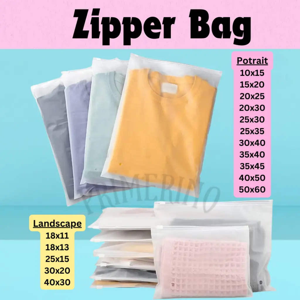 Zipper Bag Organizer Pouch Transparan Serbaguna Ziplock Murah Pouch