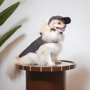 Noir Sur Blanc Pet Nylon Quilted Coat Black