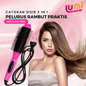 CATOK NOVA NHC 8810 HAIR STRAIGHTENER - Sisir Catok Blow Dan Pelurus Rambut