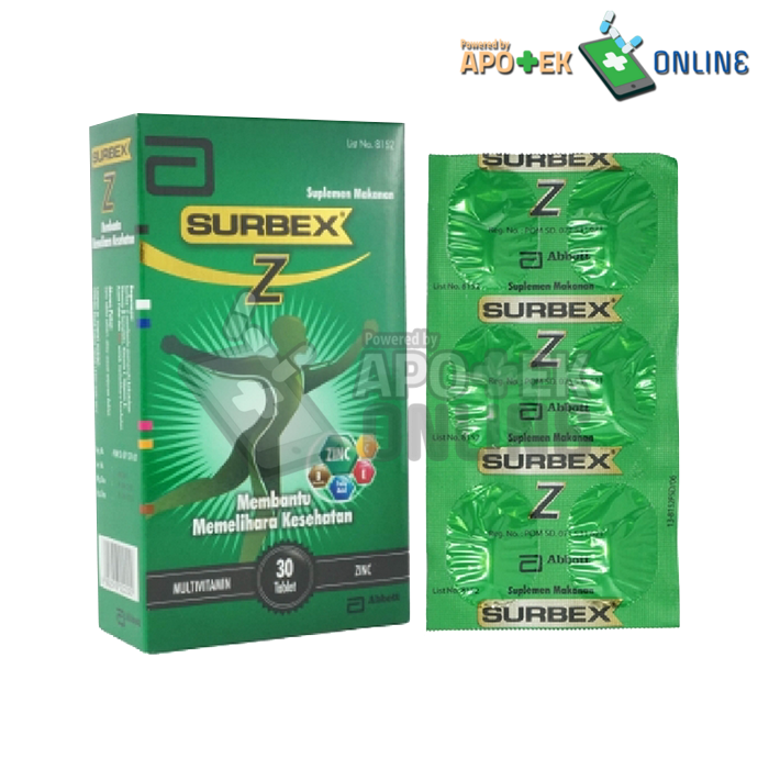 Gambar SURBEX Z 1 STRIP 6 TABLET dari Apotek Keluarga Cengkareng Kota Administrasi Jakarta Barat Tokopedia