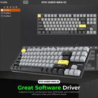 Gambar NYK Nemesis SABER MKN-02 REMOVEABLE Mechanical Gaming Keyboard - Black-Grey, Blue dari GGSTORESBY Kota Surabaya 3 Tokopedia