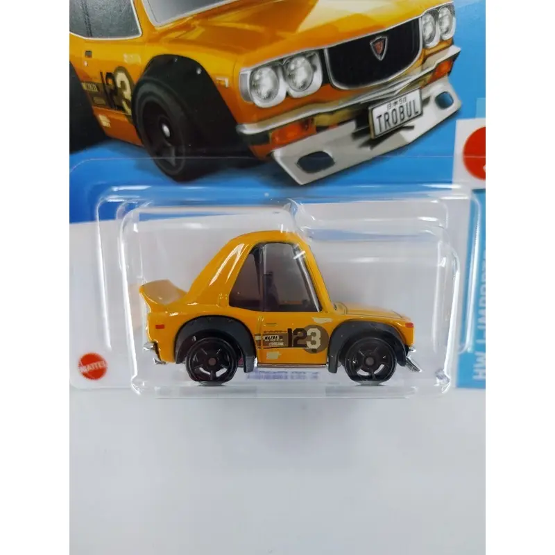 Hot Wheels Mazda RX3 Tooned Mad Mike Trobul Kuning Orange Hot Item 1
