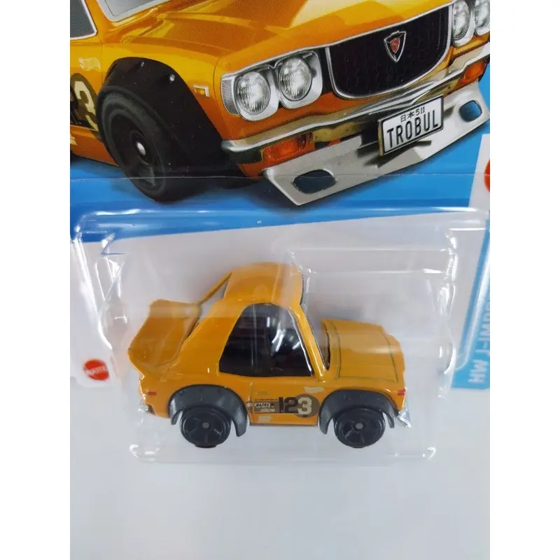 Hot Wheels Mazda RX3 Tooned Mad Mike Trobul Kuning Orange Hot Item 2