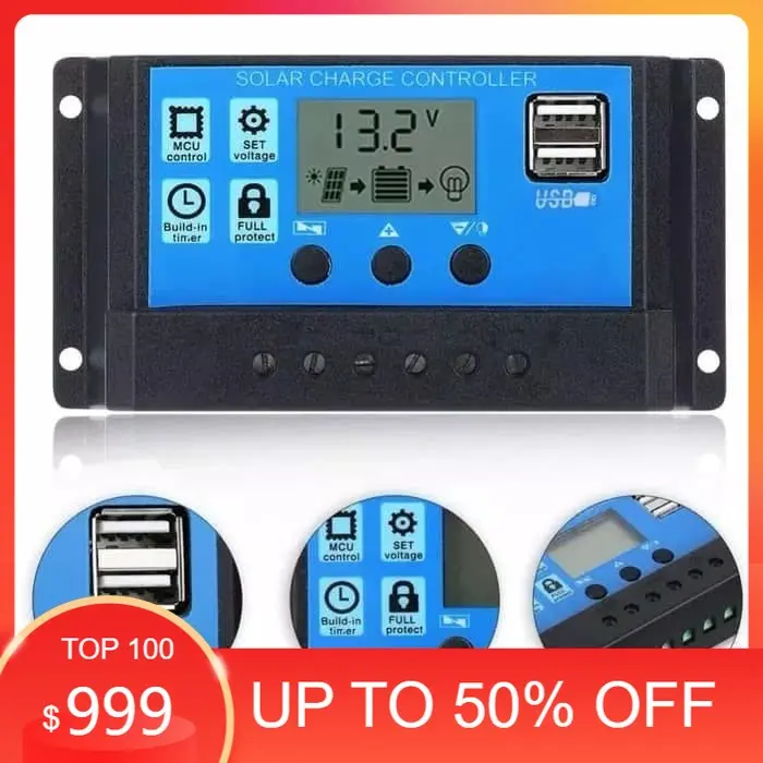 PANEL SOLAR CHARGE CONTROLLER 30A 12V 24V BATRERY SURYA
