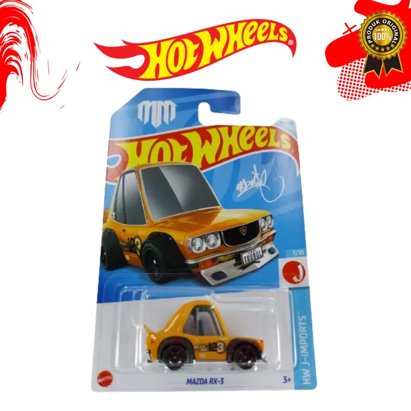 Hot Wheels Mazda RX3 Tooned Mad Mike Trobul Kuning Orange Hot Item 0