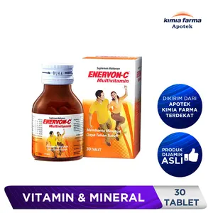 ENERVON C BOTOL 30 TABLET / MULTIVITAMIN / KIMIA FARMA