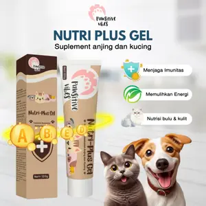 NUTRI PLUS GEL 120g - Suplement For Cat & Dog - Vitamin Anjing Kucing