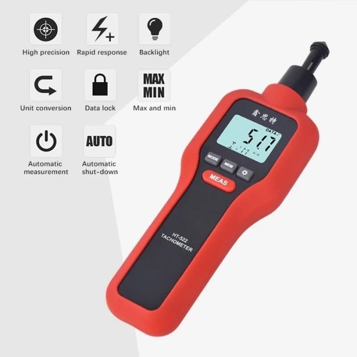 Tachometer Digital 2 in 1 Tachometer Contact Non contact RPM meter 1