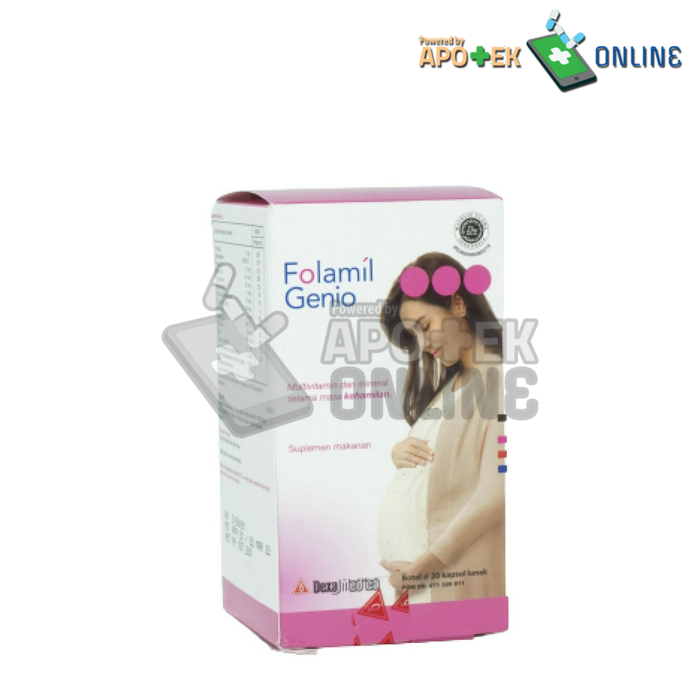 Gambar FOLAMIL GENIO ISI 30 CAPSUL dari Apotek Sumber Abadi Kaliwates Kab. Jember Tokopedia