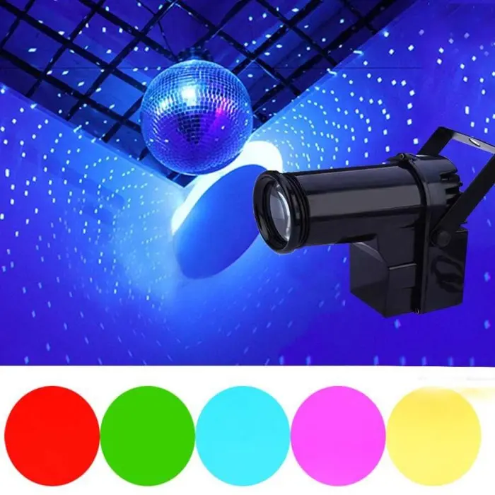 Thrisdar Lampu Sorot Panggung RGB LED Spotlight Party 10W NON DMX MODE