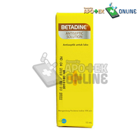 Gambar BETADINE ANTISEPTIC SOLUTION 15ML dari Apotek Ganevo Antapani Kota Bandung 2 Tokopedia