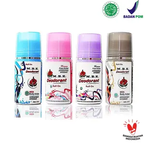 MBK Deodorant Roll On Pria dan Wanita 40ml | Pink - Biru - Hitam - Ungu