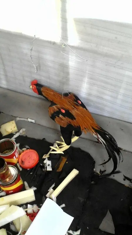 Boneka Ayam jago Untuk Latihan Bertarung - Boneka ayam Aduan Abar 3