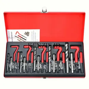 Set Handtap Recoil Set Helicoil Type Thread Repair Rethread Repair Kit Alat Mobil Motor Ulir Kit Insert Busi