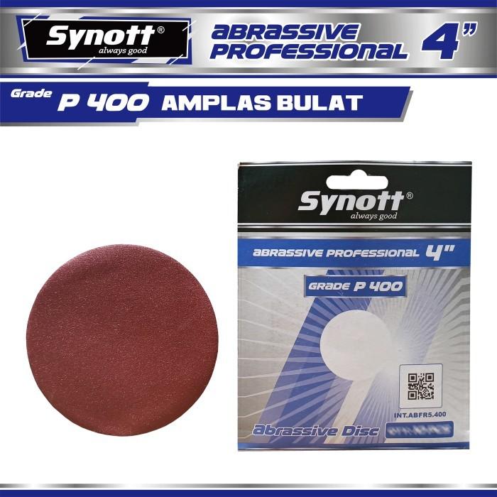 Gambar Amplas Bulat 4" grid kehalusan P 400 SYNOTT - 1 Lembar dari sherlock tools Kota Administrasi Jakarta Timur Tokopedia