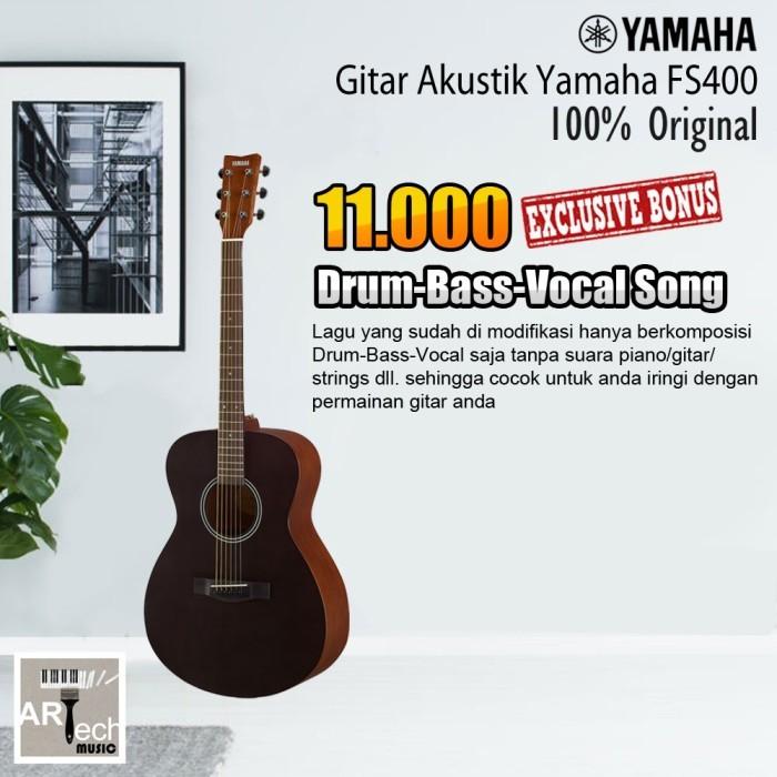 Gambar Gitar Akustik Yamaha FS400 Original / FS 400 Acoustic Guitar - Natural Satin dari Artech Music Kota Bekasi 4 Tokopedia