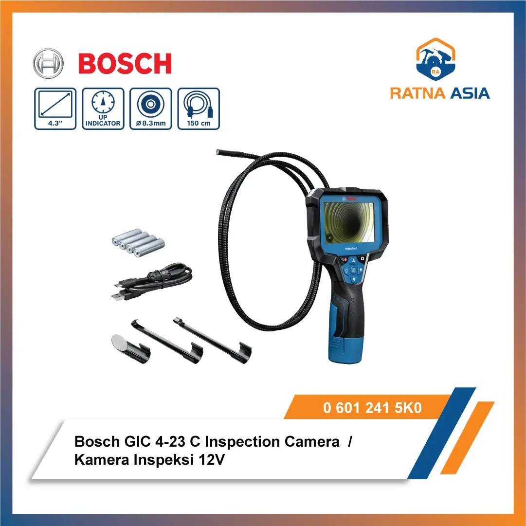 Bosch Endoscope GIC 4-23 C Inspection Camera 12V Kamera Inspeksi