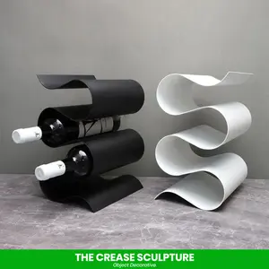 Rak Botol Wine Dekorasi / The Crease Sculpture 3504
