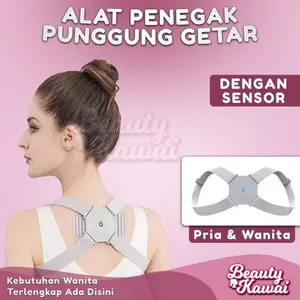 Penegak Punggung Sensor alat Getar Smart Posture Corrector Vibration