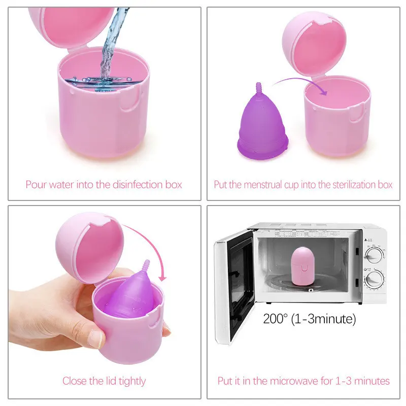 Menstrual Cup Case Tempat Menstrual Cup Wadah Sterilisasi Menscup Anti Debu 2
