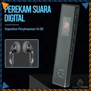 MROBO Perekam Suara Audio Digital Voice Recorder 1536K 16GB - A10 Termurah