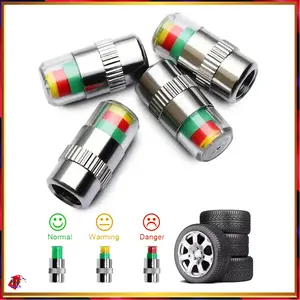Tutup Pentil Ban Mobil Motor Indikator Tekanan Angin Tire Valve Cap