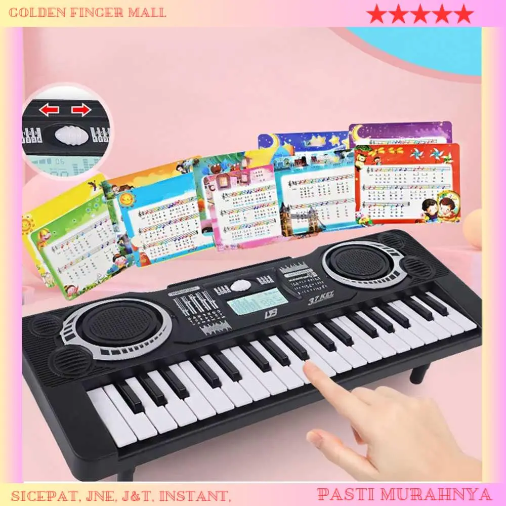 GFMall Organ Piano Elektrik Anak Musical Keyboard 37 Keys - PD880