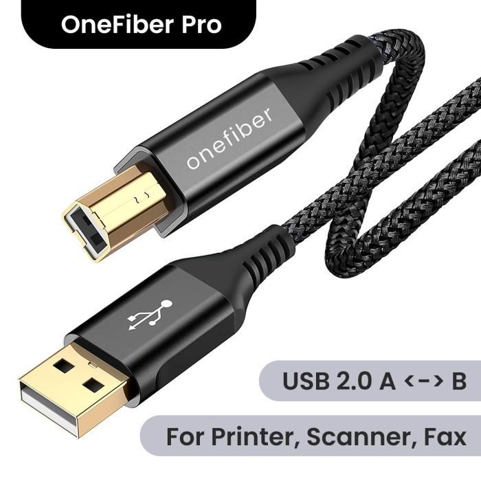 Gambar Kabel Printer Scanner USB 2.0 Type A Male to B Male - 2 Meter dari onefiber Kota Bandung Tokopedia
