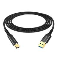 Gambar Kabel Data Fast Charging USB 3 A Male to Type-C Male 5 Gbps 3A 20V 60 Watt 0.5 Meter / 1 Meter / 2 Meter / 3 Meter Gold Nickel Plated Connector Kokoh untuk Traveling - 0.5 Meter dari onefiber Kota Bandung 2 Tokopedia