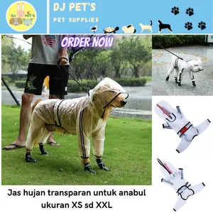 baju anjing dan baju kucing jaket jas hujan untuk hewan anabul