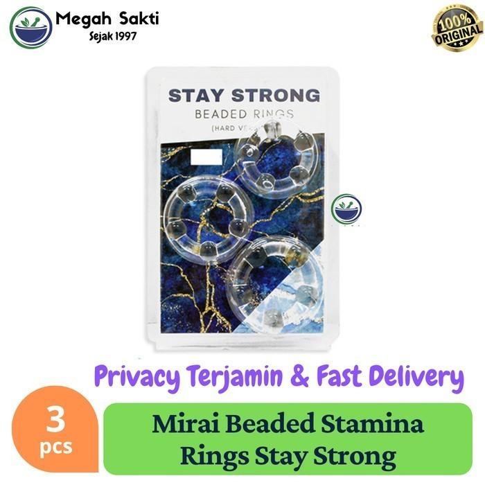 Mirai Beaded Stamina Rings Stay Strong - 3 Rings
