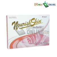 Gambar NOURISH SKIN 1 BOX ISI 30 TABLET dari Apotek Puri Beta Larangan Kota Tangerang 3 Tokopedia