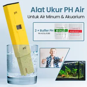 ATC Alat Ukur Uji PH Meter Tester Pen Air Minum Akuarium - PH-009 Free ongkir