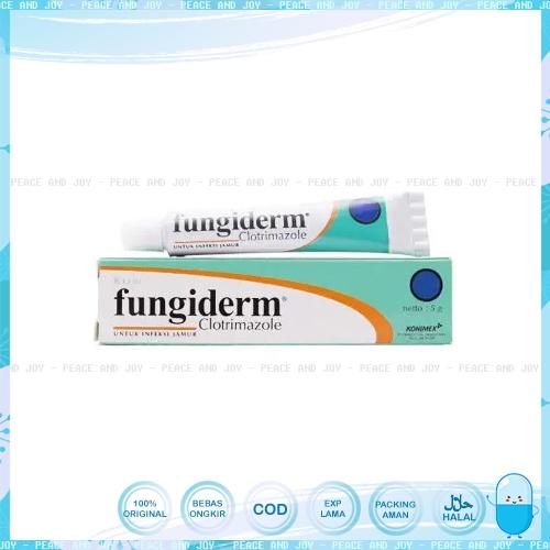 FUNGIDERM SALEP ANTI JAMUR 5 GR MENGATASI GATAL, KUTU AIR, PANU, KURAP, INFEKSI KULIT DAN KUKU