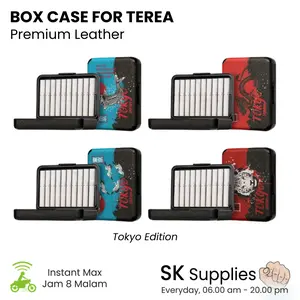 Storage Case for Terea Stick | Leather Box Case Tokyo Edition Design-Case Box For Stick Terea