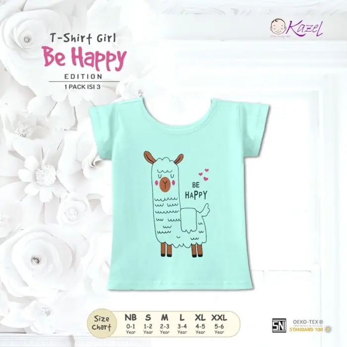 3pcs KAZEL TSHIRT SUMMER EDITION / TINY SPACE / BE HAPPY 4