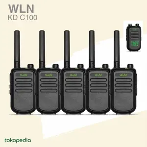 Paket 5 Unit HT WLN KD C100 ORI Handy Talky WLAN C100U Mini Radio C100