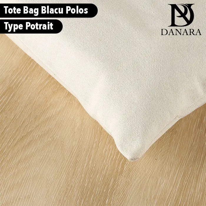 DANARA Tote Bag Basic Blacu Polos Type Potrait 25X30 - Broken White 2