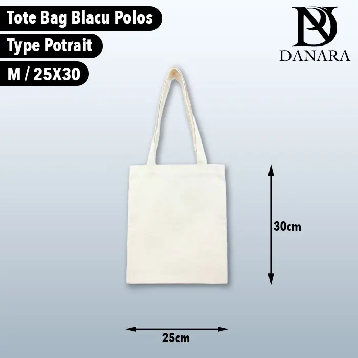 DANARA Tote Bag Basic Blacu Polos Type Potrait 25X30 - Broken White 0